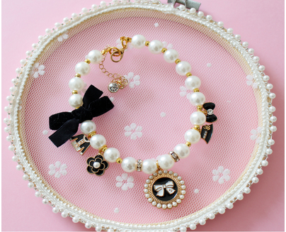 Title 3, Pet dog cat pearl necklace pendant accessory, a...