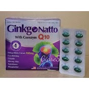 Ginkgo Natto Coenzym Q10 - Giúp Tăng Cường Lưu Thông Tuần Hoàn Não