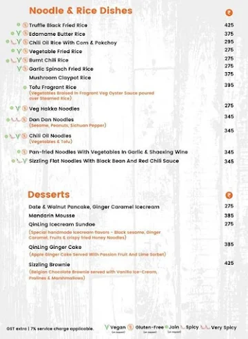 Qinling menu 