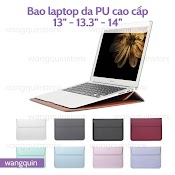 Túi Đựng Bảo Vệ Tích Hợp Giá Đỡ Cho Macpro Asus Acer 11.6" / 13.3" / 14" / 14.6" Da Pu Cao Cấp Nhiều Màu Bao Laptop