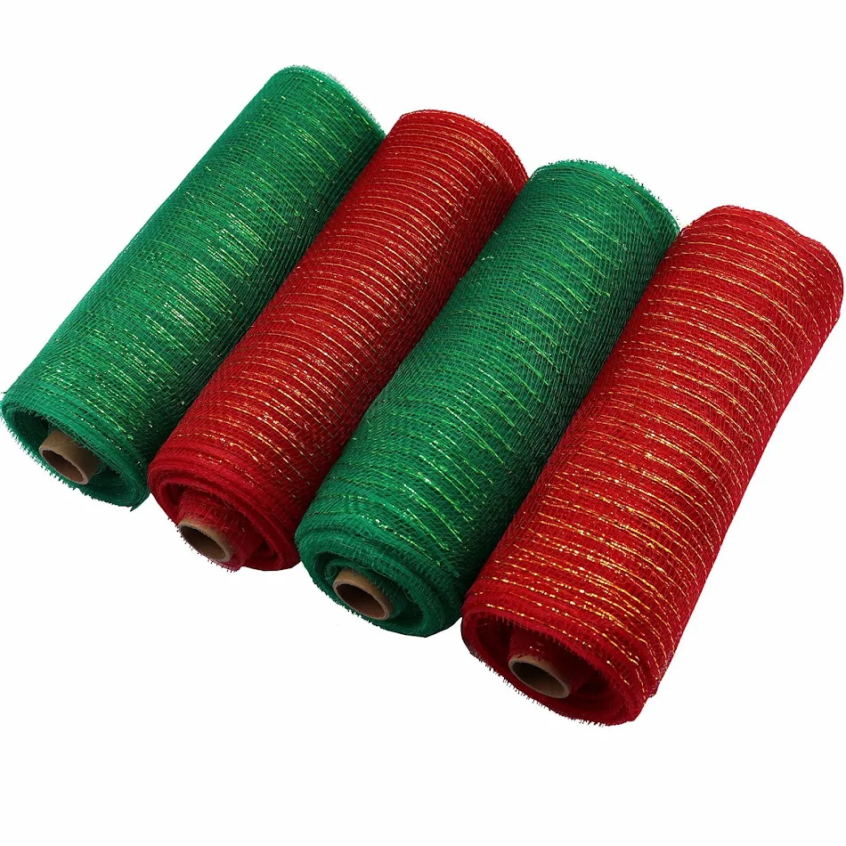 Decoratief mesh lint voor doe-het-zelf vakantiesfeer Creëer een feestelijke sfeer Perfect voor kerst en andere feestdagen Gemakkelijk te gebruiken en decoreren
