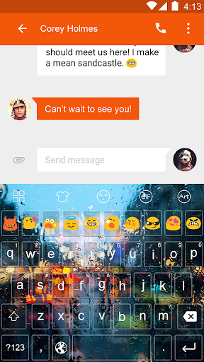 免費下載個人化APP|Rainy Glass Keyboard-Emoji app開箱文|APP開箱王