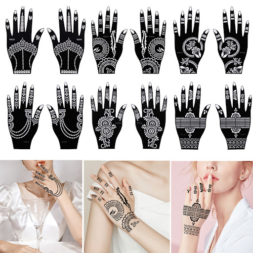 Title 2, Hand Inkjet Tattoo Template Color Painting, cre...