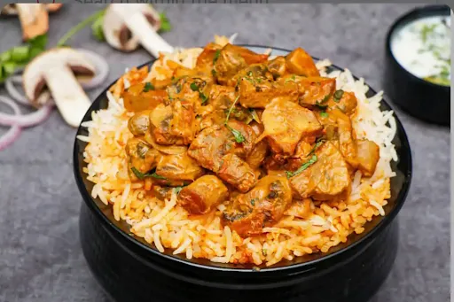 Mushroom Dum Biryani