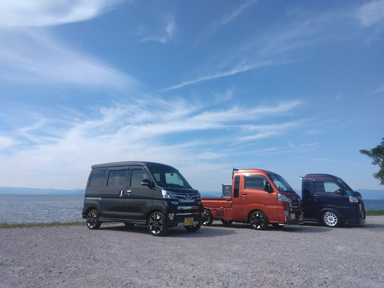 アトレーワゴンの国道156号線ハイゼットジャンボ街道・アトレーワゴン・ハイゼットジャンボ・ラ　コリーナ近江八幡・あのベンチの会に関するカスタム事例の投稿画像8枚目