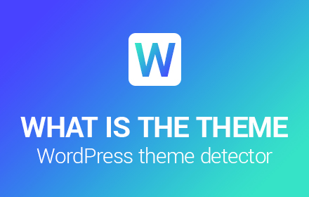 What Is The Theme - WordPress theme detector small promo image