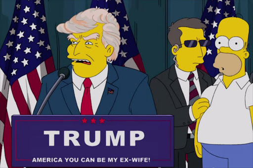 Donald Trump was elected president of the United States in an old episode of the 'Simpsons'.
