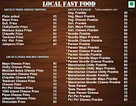 Local Fast Food menu 3