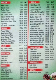 Singh Shahi Chaap menu 1