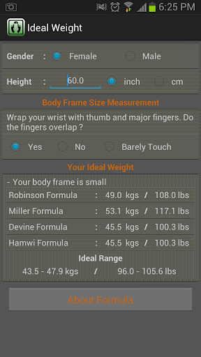 Ideal Weight Calculator