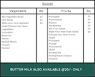 Health Fuel menu 1