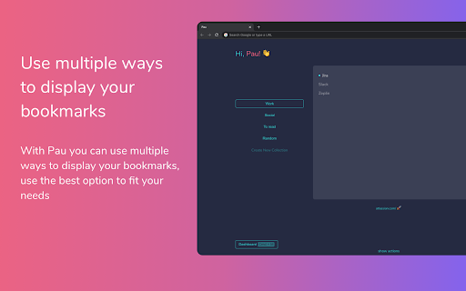 Pau | Bookmark Manager