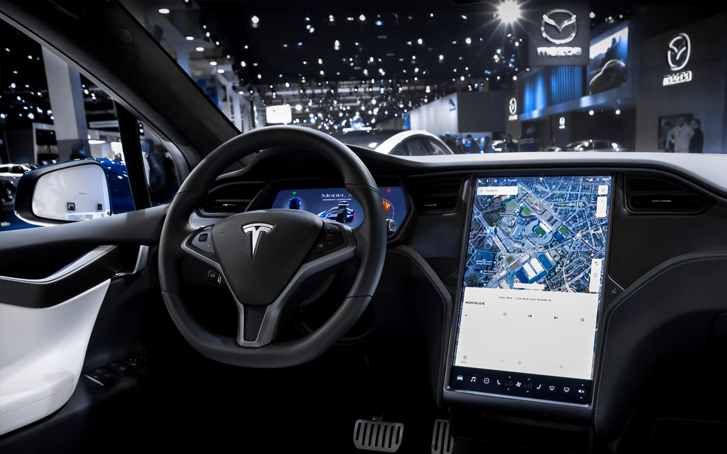 tesla interior