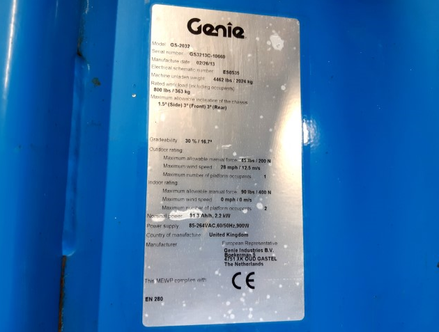 Picture of a GENIE GS-2032