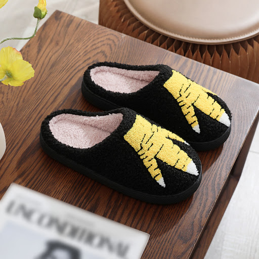 Title 5, Creative Ostrich Chicken Feet Cotton Slippers I...