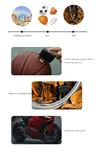 Title 6, Portable Bicycle Mini Electric Pump High-Pressu...