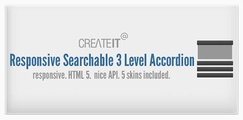 Responsive Searchable 3 Level Accordion For WordPress