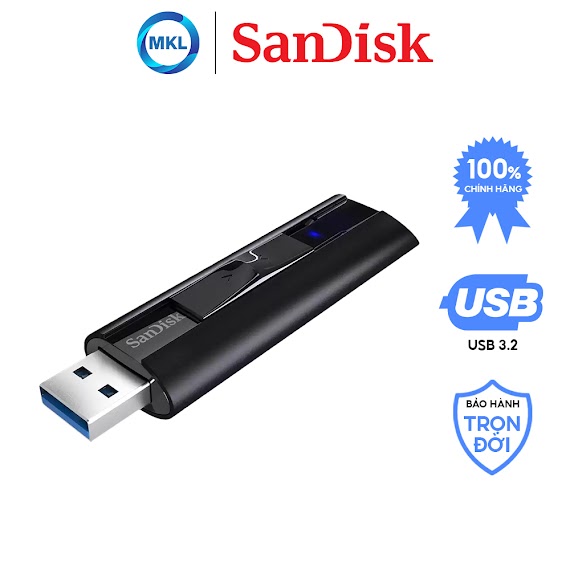 Usb 3.2 Sandisk Extreme Pro Cz880, Usb 3.2 Gen 1 Solid State Flash Drive - Hàng Chính Hãng