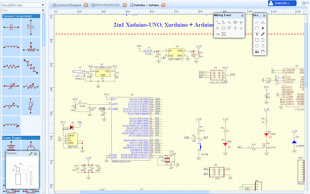 EasyEDA(Schematic, Circuit Simulation, PCB) chrome extension