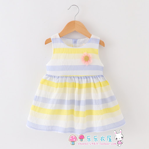 Title 22, Girls Summer Vest Princess Dress Lightweight a...
