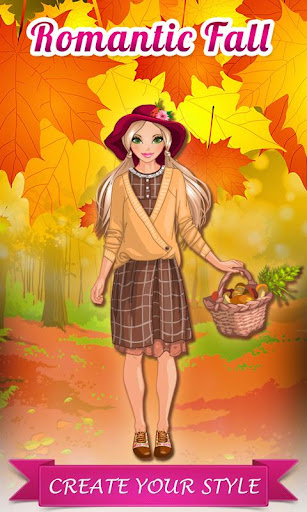 Romantic Fall: Girl Dressup