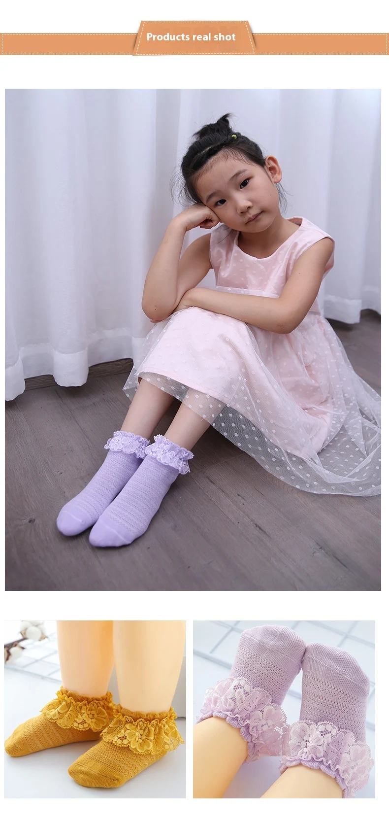 Title 7, Nouvelles chaussettes en dentelle dété pour fi...