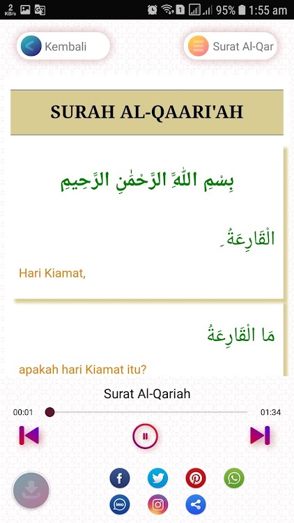 Surat Al Qoriah Mp3 Dan Terjemah Android εφαρμογές Appagg