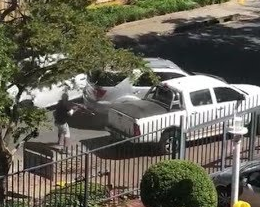 A shootout took place on the corner of Republic and Oak roads in Johannesburg on Tuesday March 6 2018. One suspect was shot dead and another arrested. Subscribe to TimesLIVE here: https://www.youtube.com/user/TimesLive