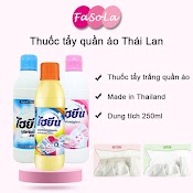 Tẩy Trắng Quần Áo Màu, Quần Áo Trắng Thái Lan 250Ml Hygiene Không Mùi Đánh Bay Mọi Vết Bẩn Fasola