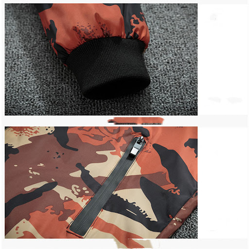 Title 7, Mens Casual Camouflage Jacket Hoodie Street Cl...