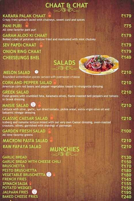 Jalpaan Dining Saga menu 