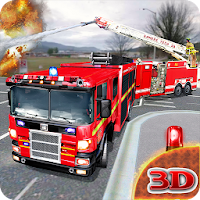 Fire Engine Truck Driving  Emergency Response