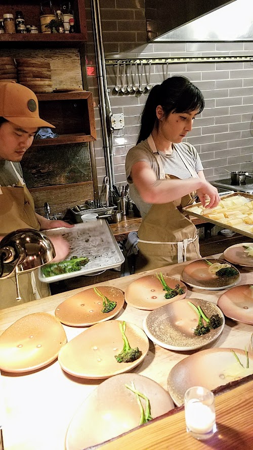 Langbaan PDX Chefs Who Inspire Dinner with Justin Woodward, Third course of Duck, apple, broccolini