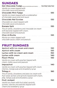 Corner House Ice Cream menu 3