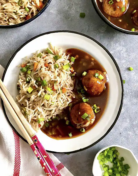 Veg Manchurian Rice