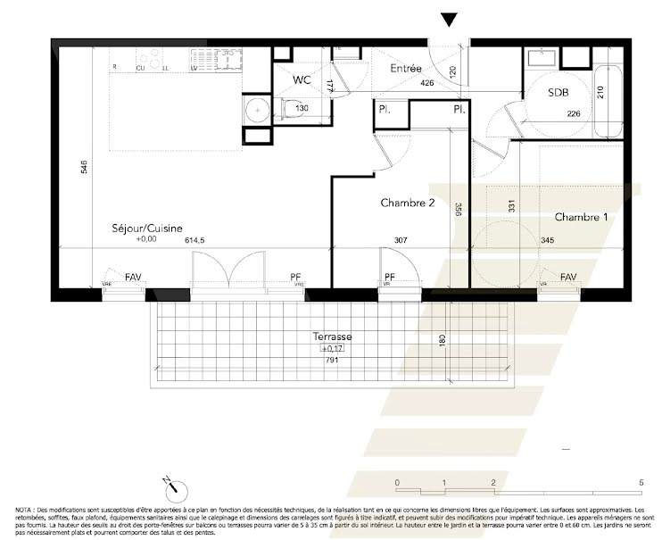 Vente appartement 1 pièce 63.77 m² à Beziers (34500), 173 038 €