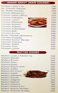 Lalaa's Kitchen menu 2