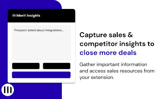 Merit Insights - Sales Insights Collector