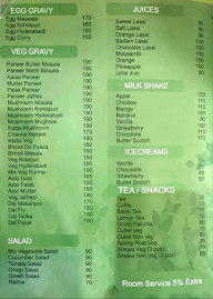 Sandal Leaf Park Restaurant menu 3