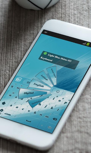 免費下載個人化APP|Light Blue Shine GO Keyboard app開箱文|APP開箱王