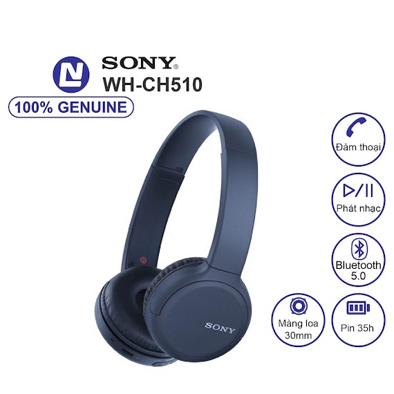 New Full Box - Sony Wh - Ch510 Tai Nghe Không Dây Bluetooth