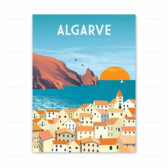 Title 8, Reisaffiche Spanje, Turkije, Hawaii, Amalfikust...
