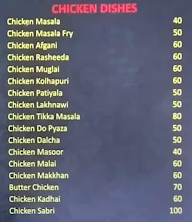 Sabri Hotel menu 2