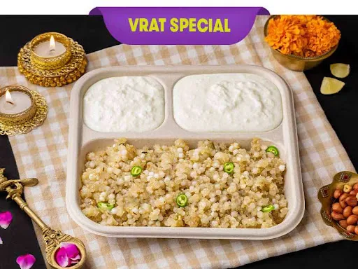 Sabudana Khichdi & Curd Meal