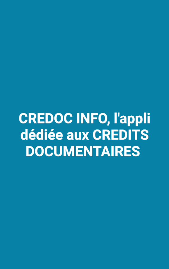CREDOC INFO Screen 3