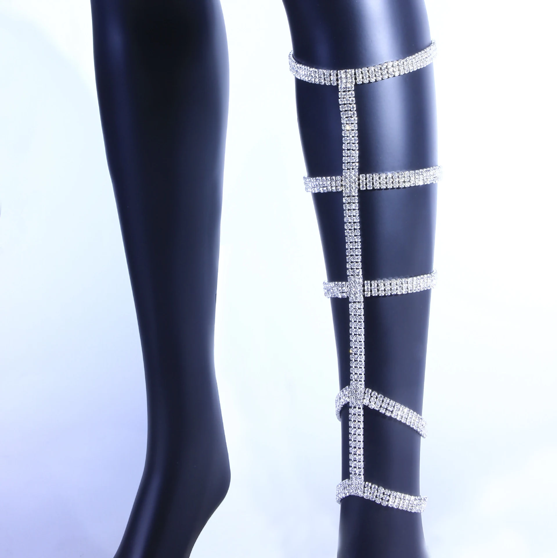 Title 5, Body Chain sexy com diamantes e tornozeleira de...