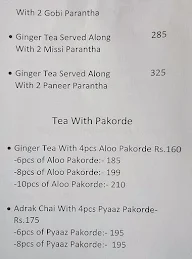 Tea With Parantha Union Era menu 1