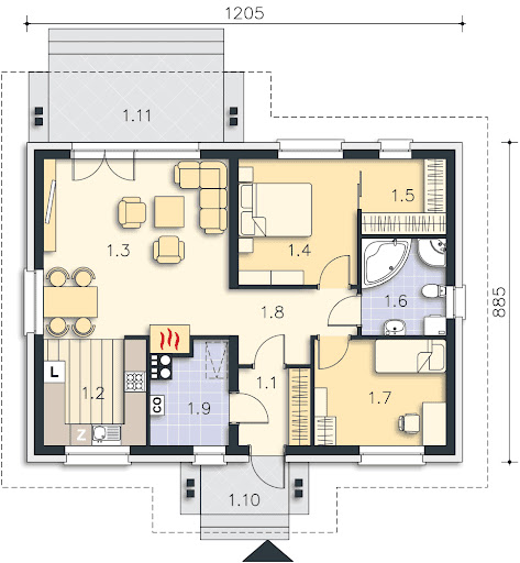 Asti III LMB90b - Rzut parteru