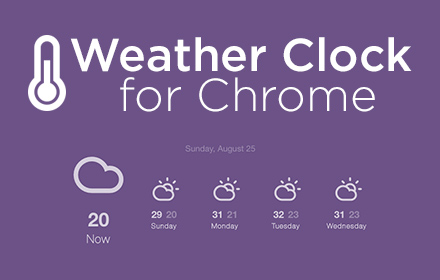 Weather Clock for Chrome small promo image