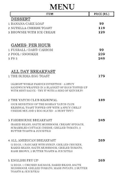 Cafetainment menu 2